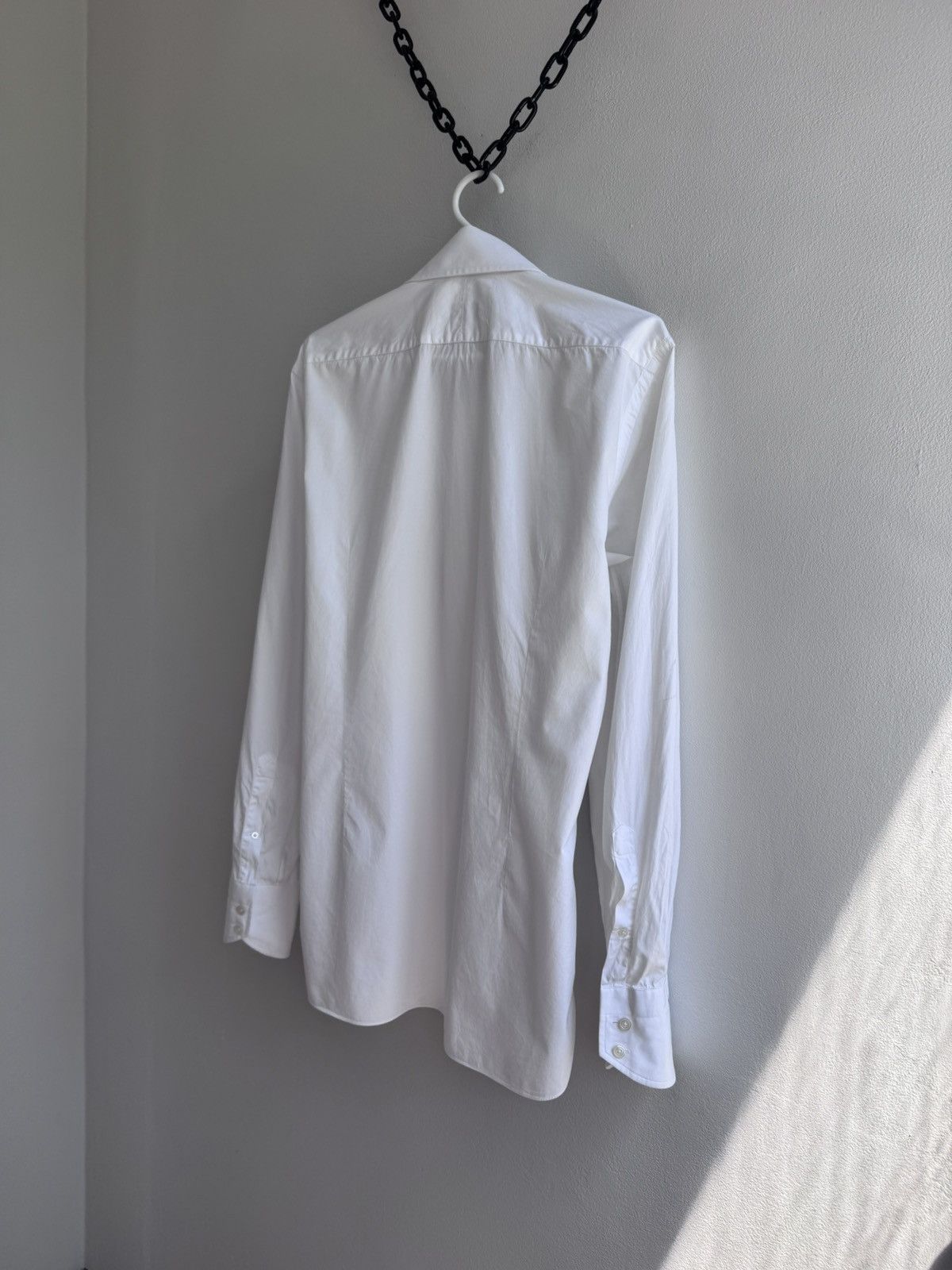 Tom Ford RARE Tom Ford Men’s White Classic Shirt Luxury Designer Size US M / EU 48-50 / 2 - 14 Thumbnail