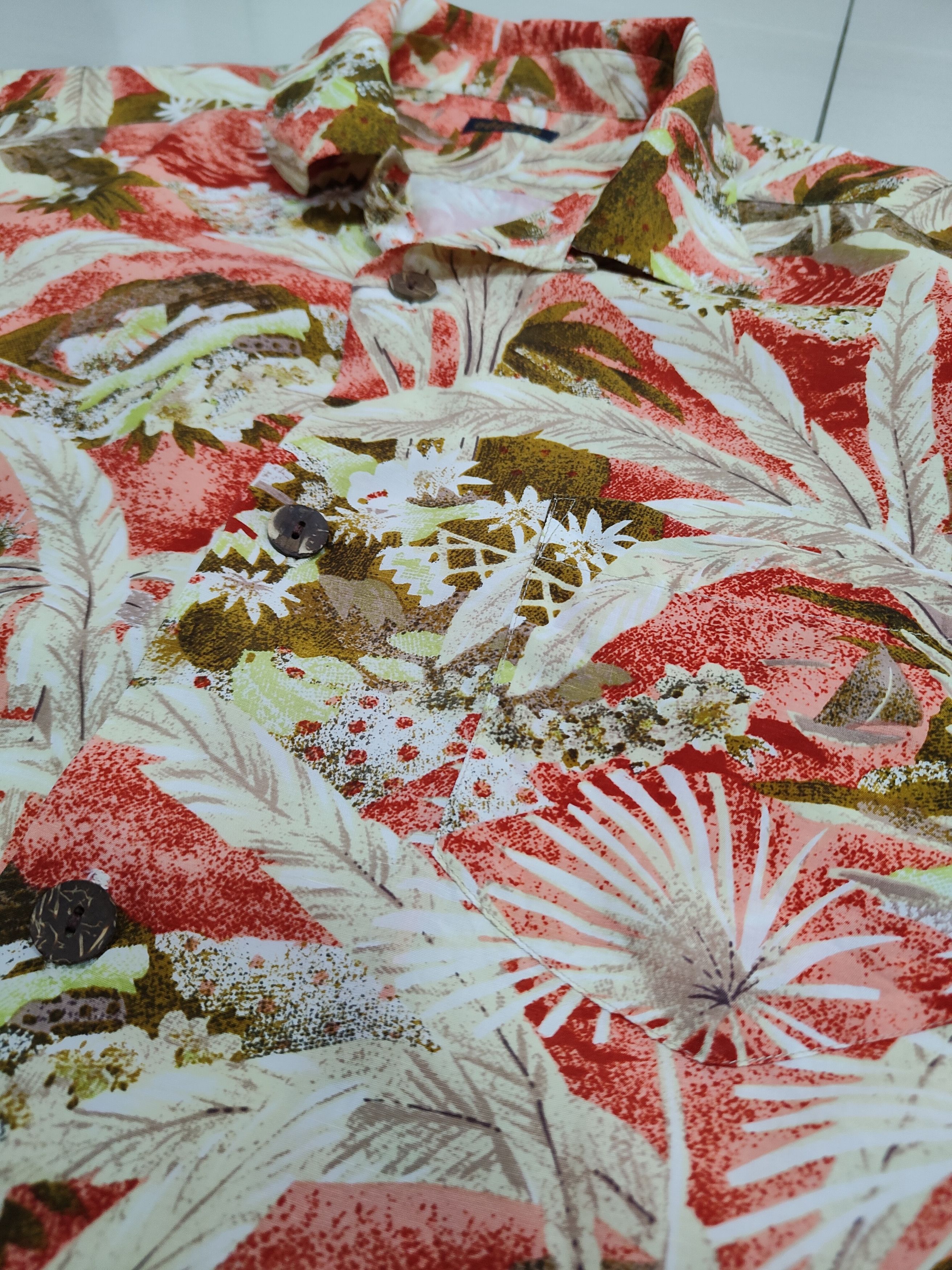 Issey Miyake × Japanese Brand Issey Miyake Odds On Hawaii Flora Shirt Size US L / EU 52-54 / 3 - 5 Thumbnail