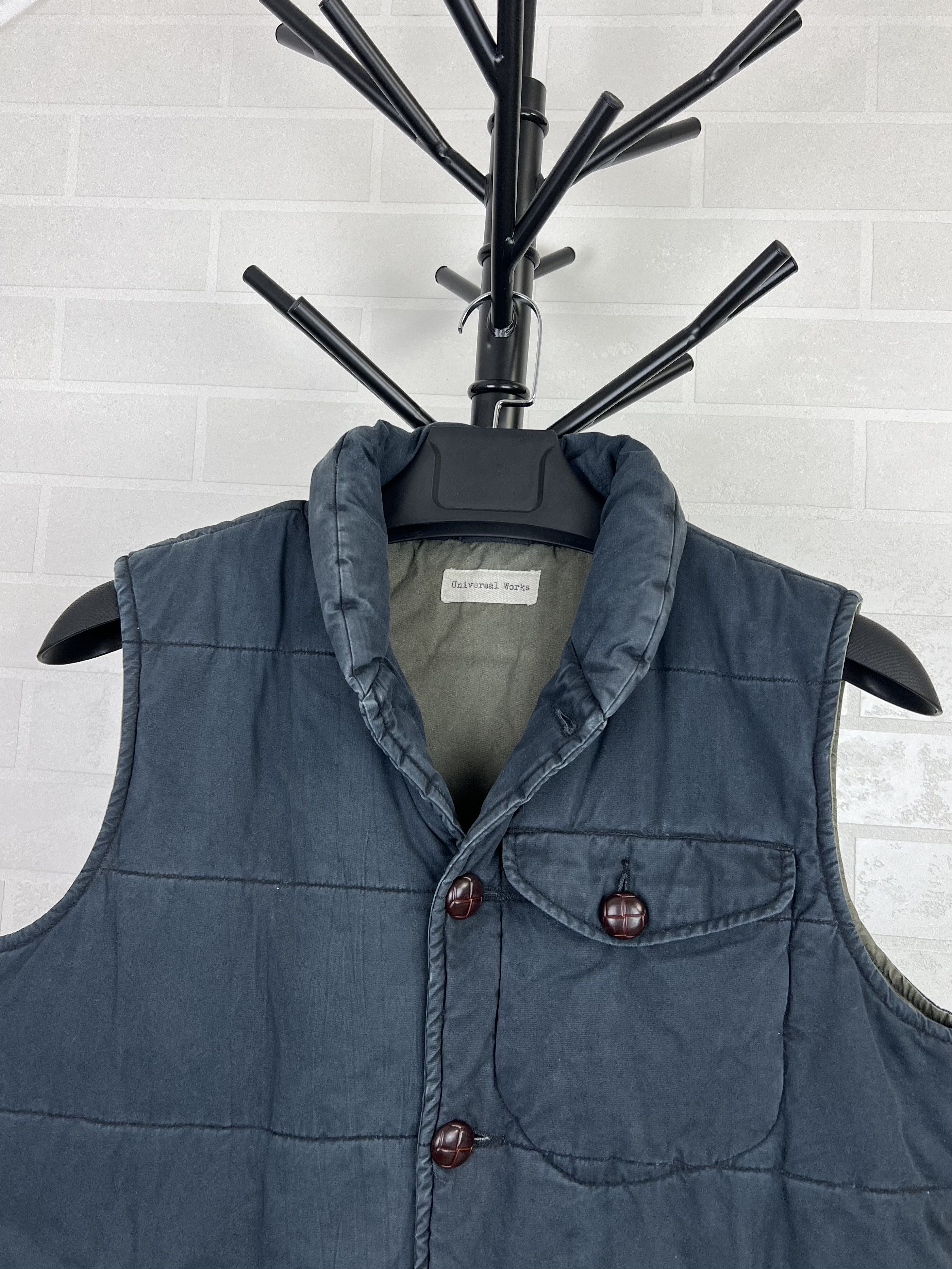 Universal Works UNIVERSAL WORKS Vest Washed Cotton Insulated Buttons Navy Size US S / EU 44-46 / 1 - 4 Thumbnail