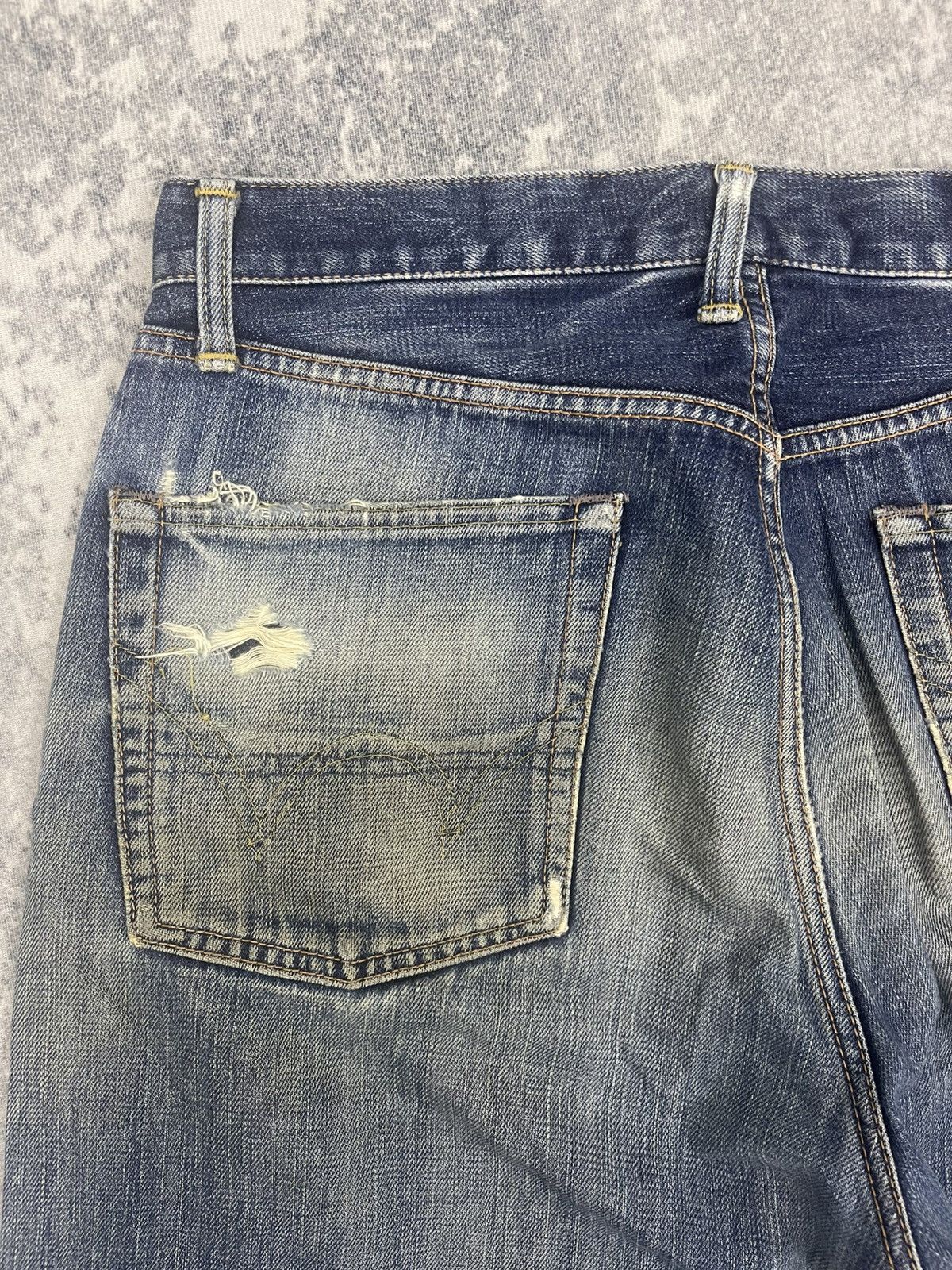 Edwin Edwin 505x Selvedge Distressed Denim Size US 33 - 13 Thumbnail