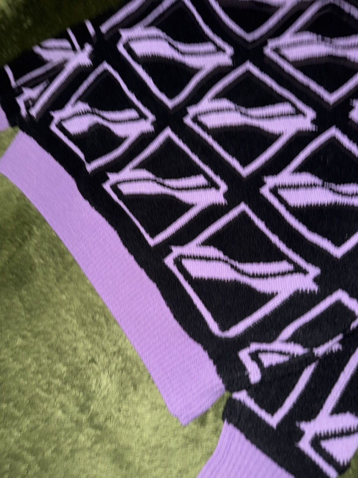 WE11DONE [M] We11done Square Logo Jacquard Fleece Knit Size US M / EU 48-50 / 2 - 9 Thumbnail