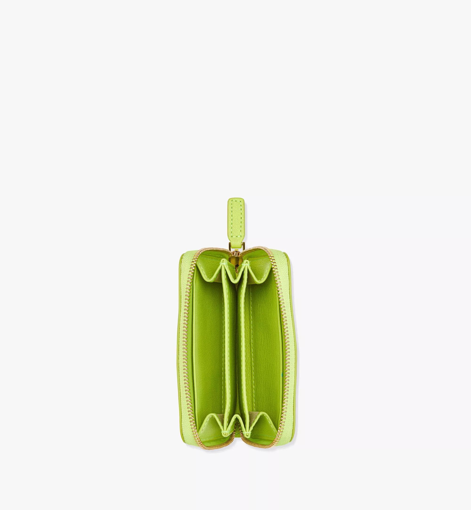 MCM o1mt1gz1224 Size: OS / xMini Zipped Wallet in Acid Green Size ONE SIZE - 2 Thumbnail