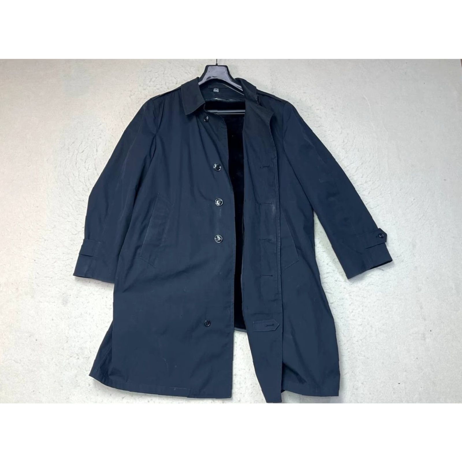 Vintage VTG Blauer COAT Trench Black 40S Lined See Pics Size US XXS / EU 40 - 6 Thumbnail
