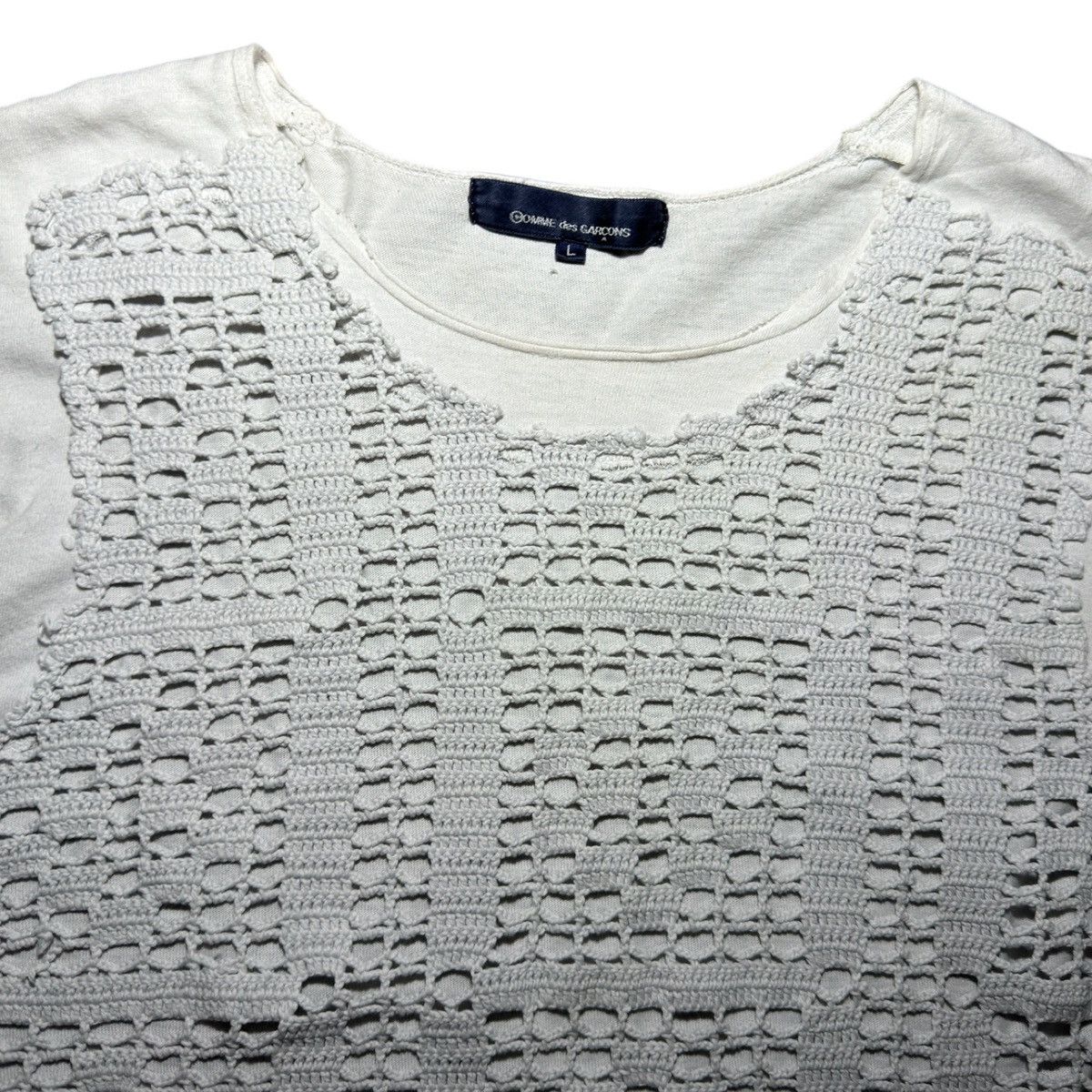 Comme des Garcons Knit Pattern Layer T-Shirt Size US S / EU 44-46 / 1 - 2 Thumbnail