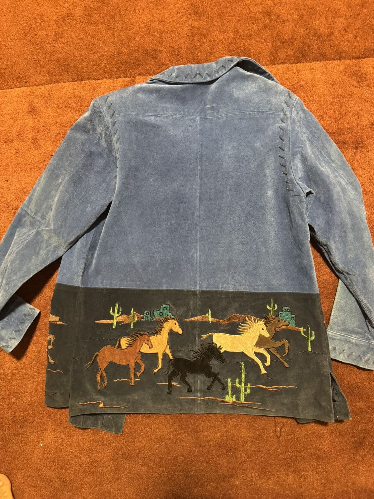 Other Gorgeous Embroidered Suede Western Jacket Size US M / EU 48-50 / 2 - 2 Thumbnail