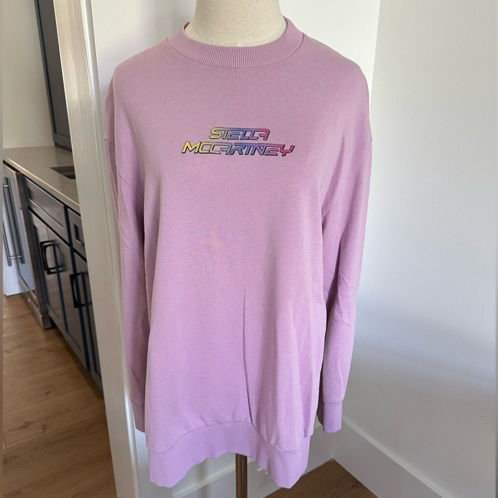Stella McCartney Stella McCartney Purple Logo Sweatshirt - Medium $725 Size M / US 6-8 / IT 42-44 - 5 Thumbnail