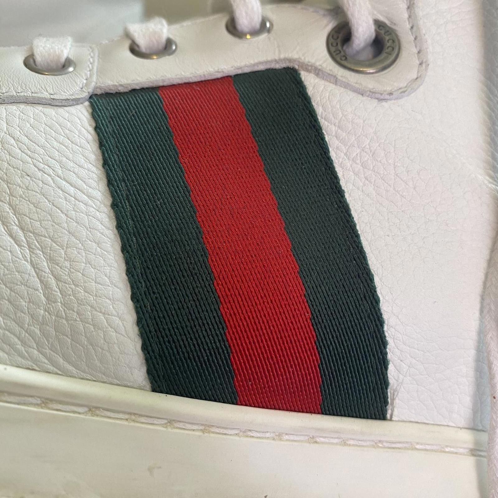 Gucci White gucci high tops men’s sneakers Size US 12 / EU 45 - 2 Thumbnail