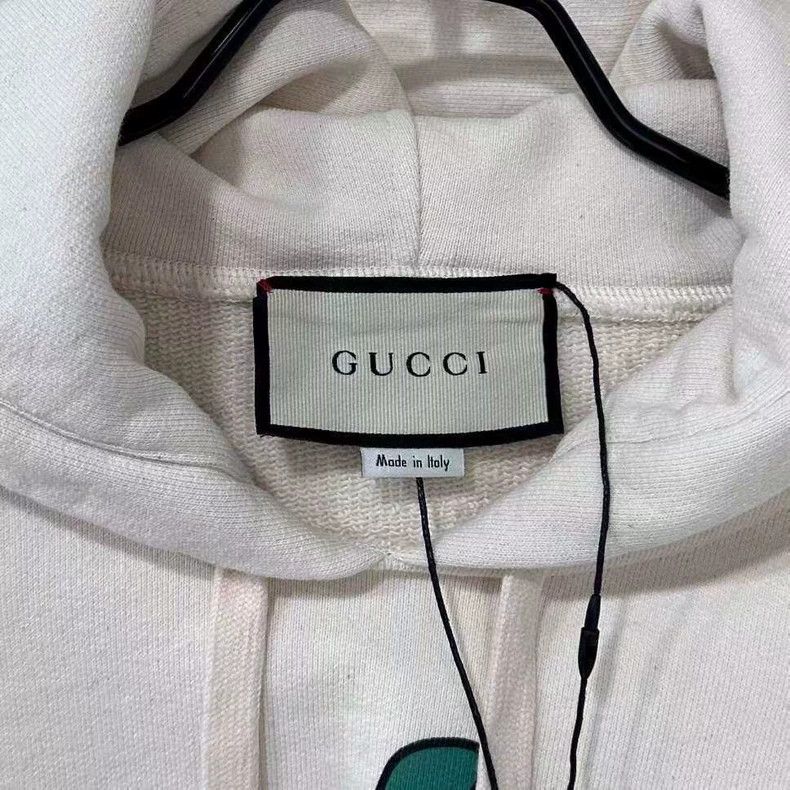Gucci Gucci Beige strawberry print hoodie 2503-Nextarrow Size US XS / EU 42 / 0 - 4 Thumbnail