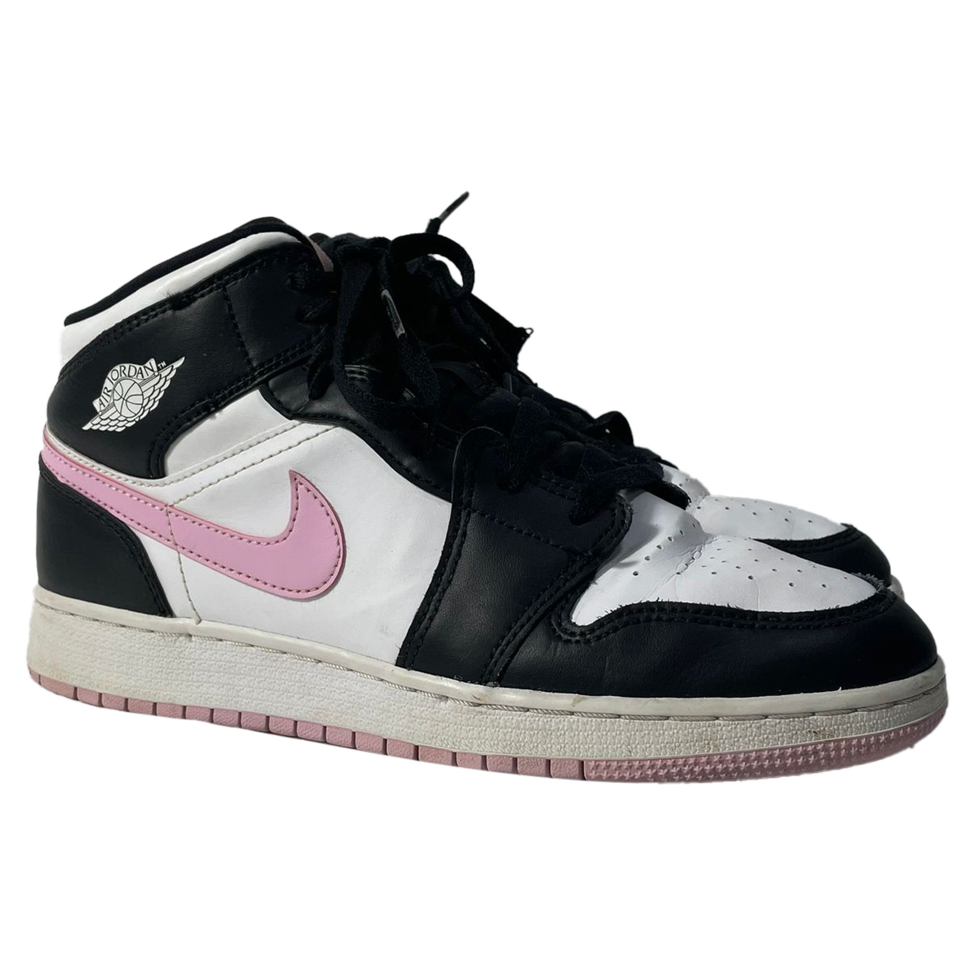 Nike Nike Air Jordan 1 Retro Mid Arctic Sneakers in Pink Black Wh Size US 8 / IT 38 - 1 Thumbnail