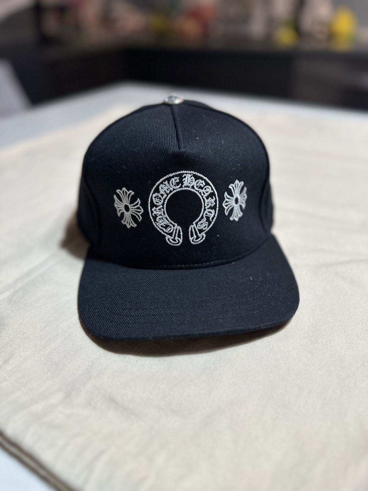 Chrome Hearts Horseshoe Denim Baseball Hat