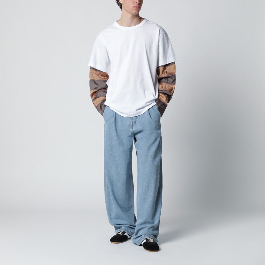 Dries Van Noten o1d2blof0226 Wide Leg Jeans in Light Blue Size US 32 / EU 48 - 2 Thumbnail