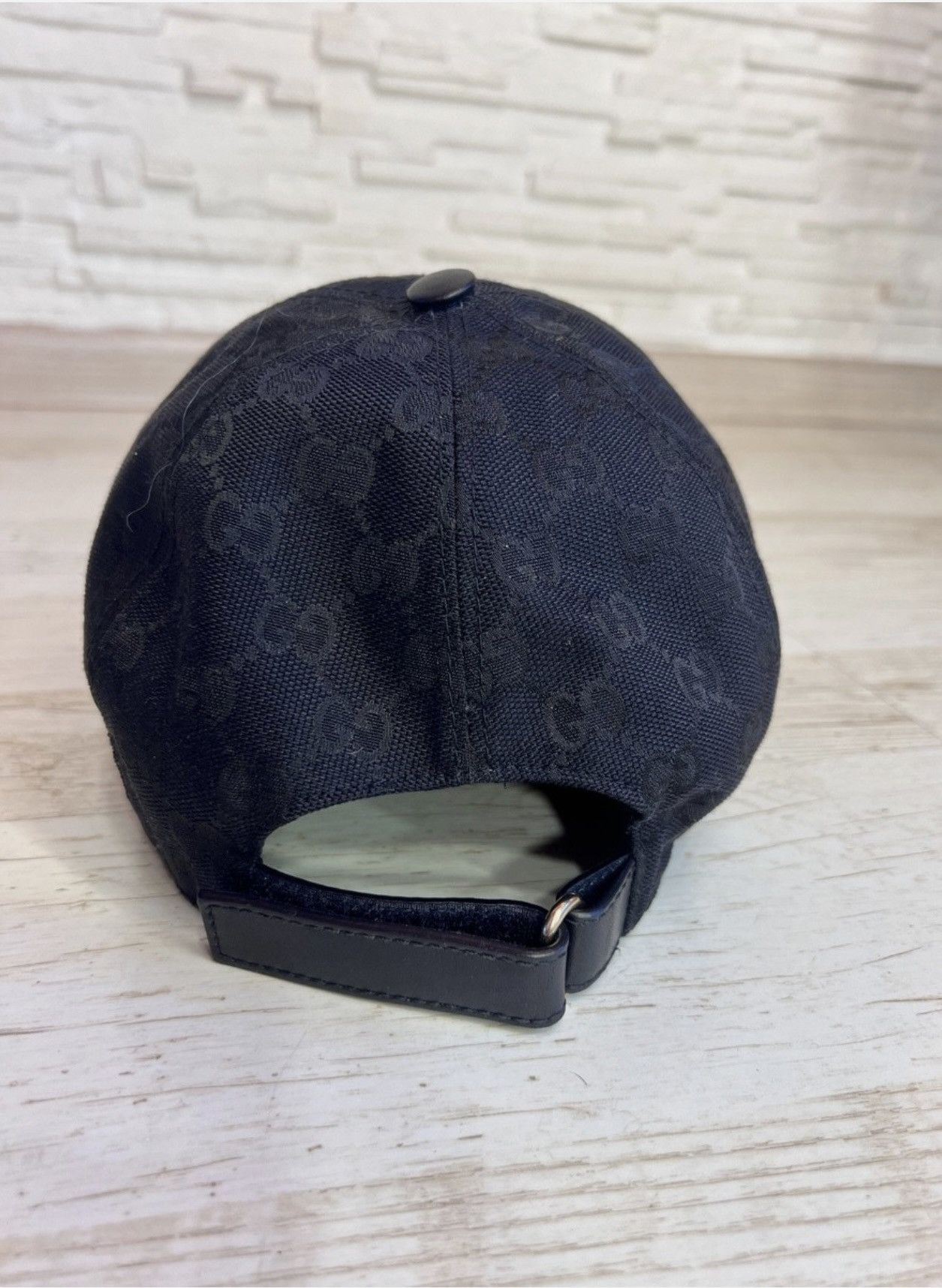 Gucci Gucci GG Monogram Cap – Black – XL Size ONE SIZE - 5 Thumbnail