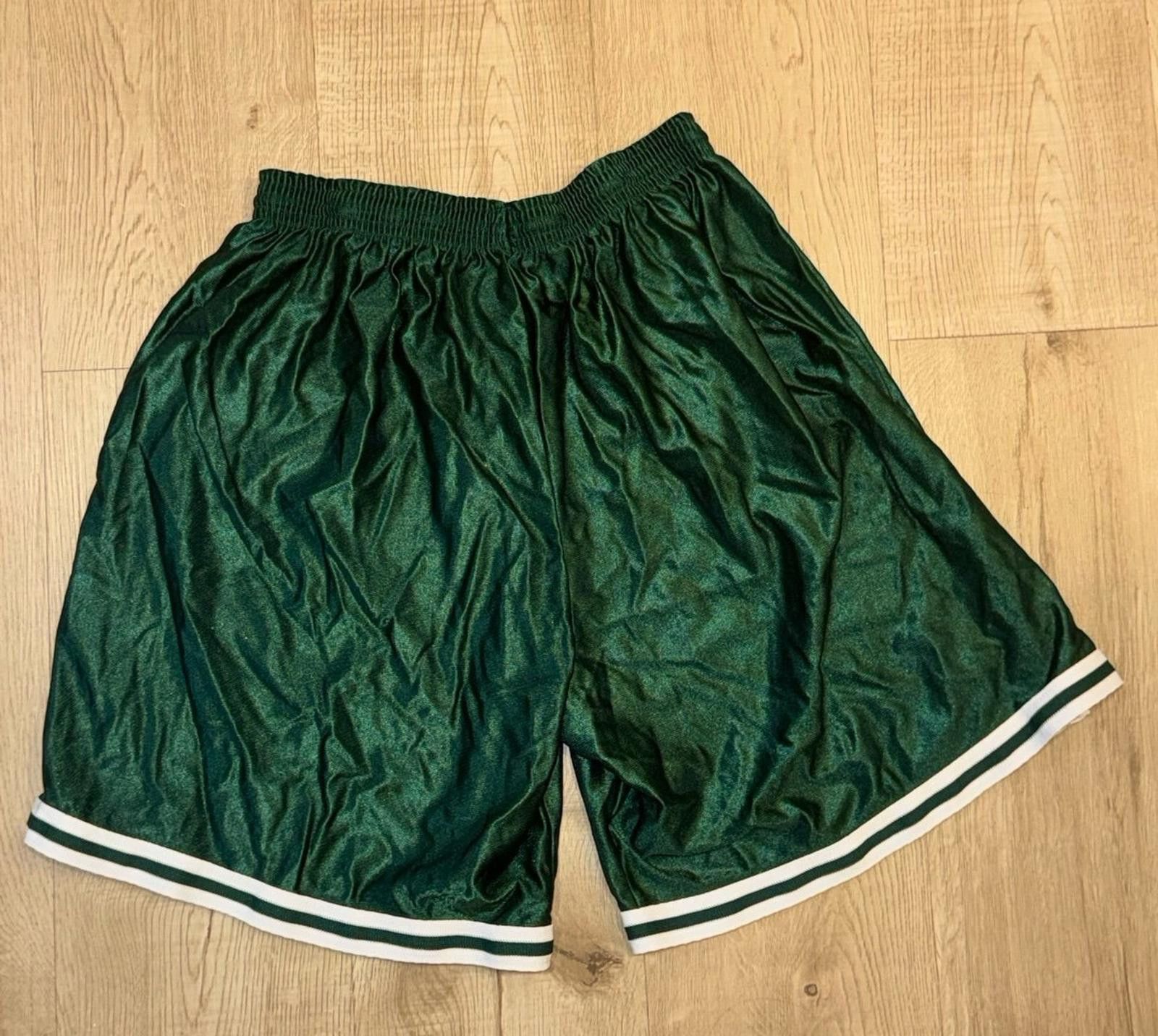 Other Eagle USA Silky Shiny Green Athletic Shorts Men’s LG-XL Size US 36 / EU 52 - 3 Thumbnail