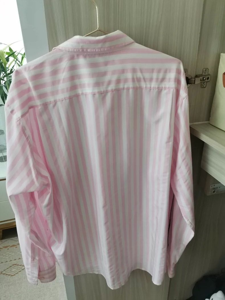 Acne Studios Acne Studios Pink striped shirt Size M / US 6-8 / IT 42-44 - 3 Thumbnail