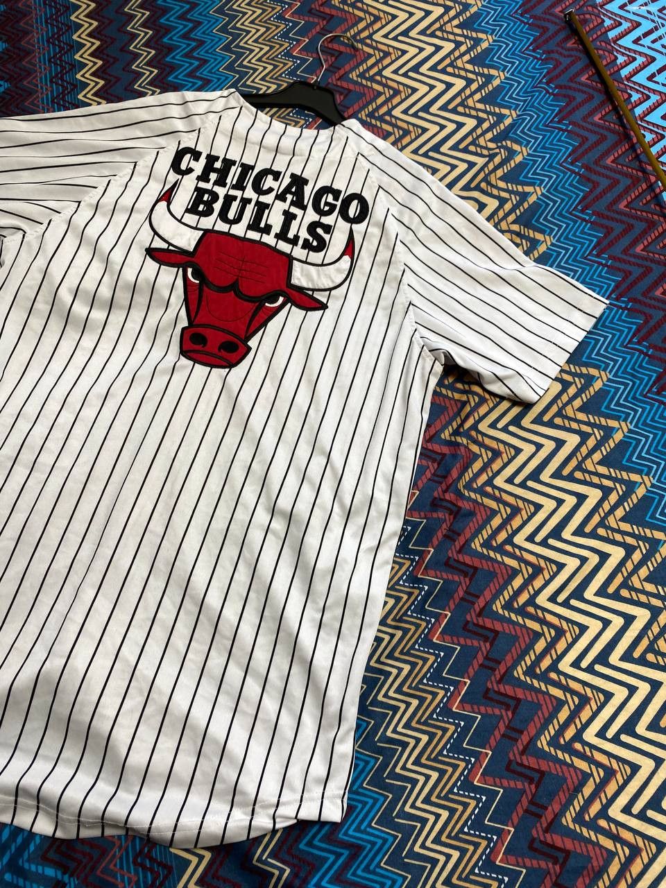 Vintage Vintage shirt striped Basketball Collection Chicago big logo Size US M / EU 48-50 / 2 - 14 Thumbnail