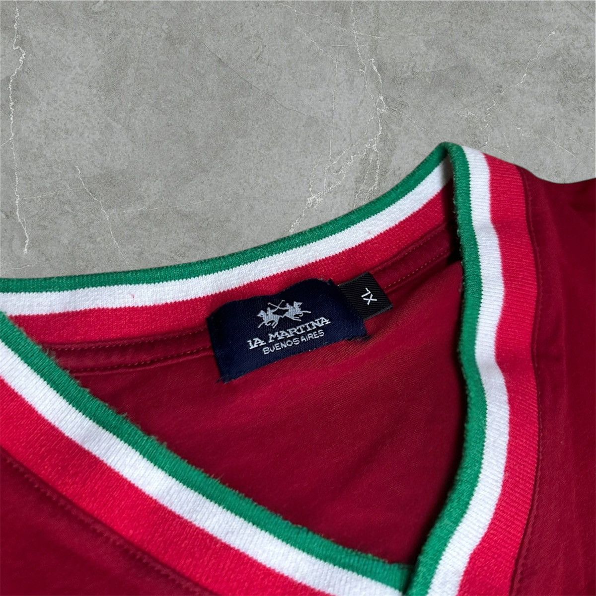 La Martina × Porsche Design La Martina Porsche Polo Shirt | Rot | Größe XL Size US XL / EU 56 / 4 - 3 Thumbnail