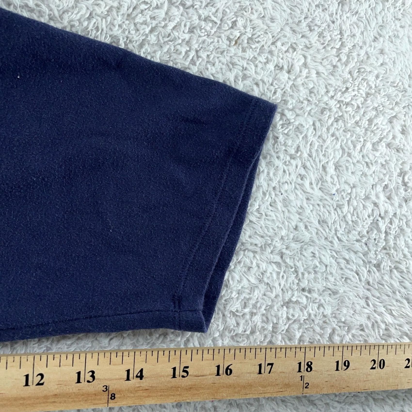 Vintage Roaman's Shirt Women's 4X Tunic 3/4 Sleeve Scoop Neck Pleated Pockets Blue Cotton Blend Polyester Size XXL / US 16-18 / IT 52-54 - 7 Thumbnail