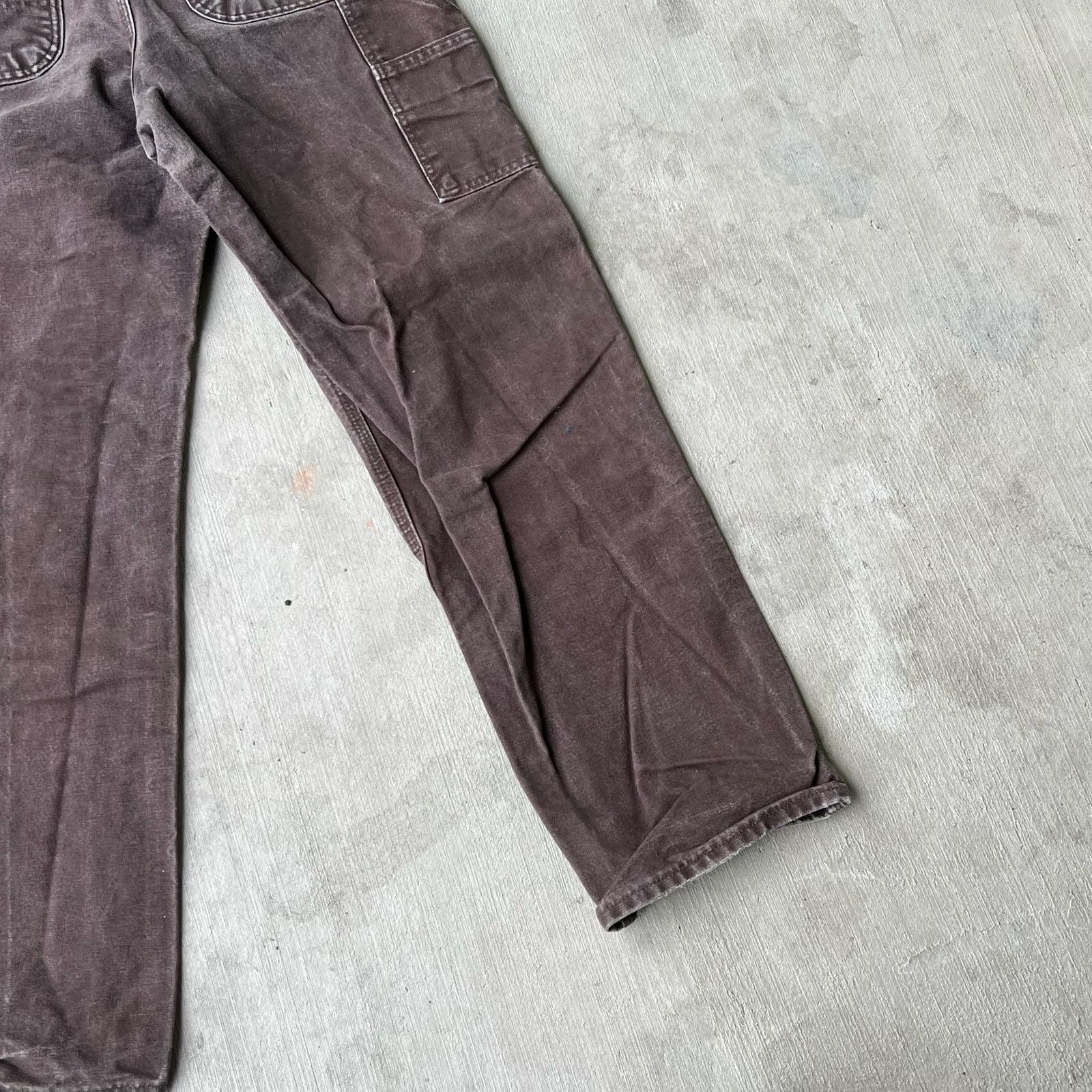 Carhartt × Vintage Carhartt faded brown double knee work wear carpenter pants Size US 31 - 10 Thumbnail