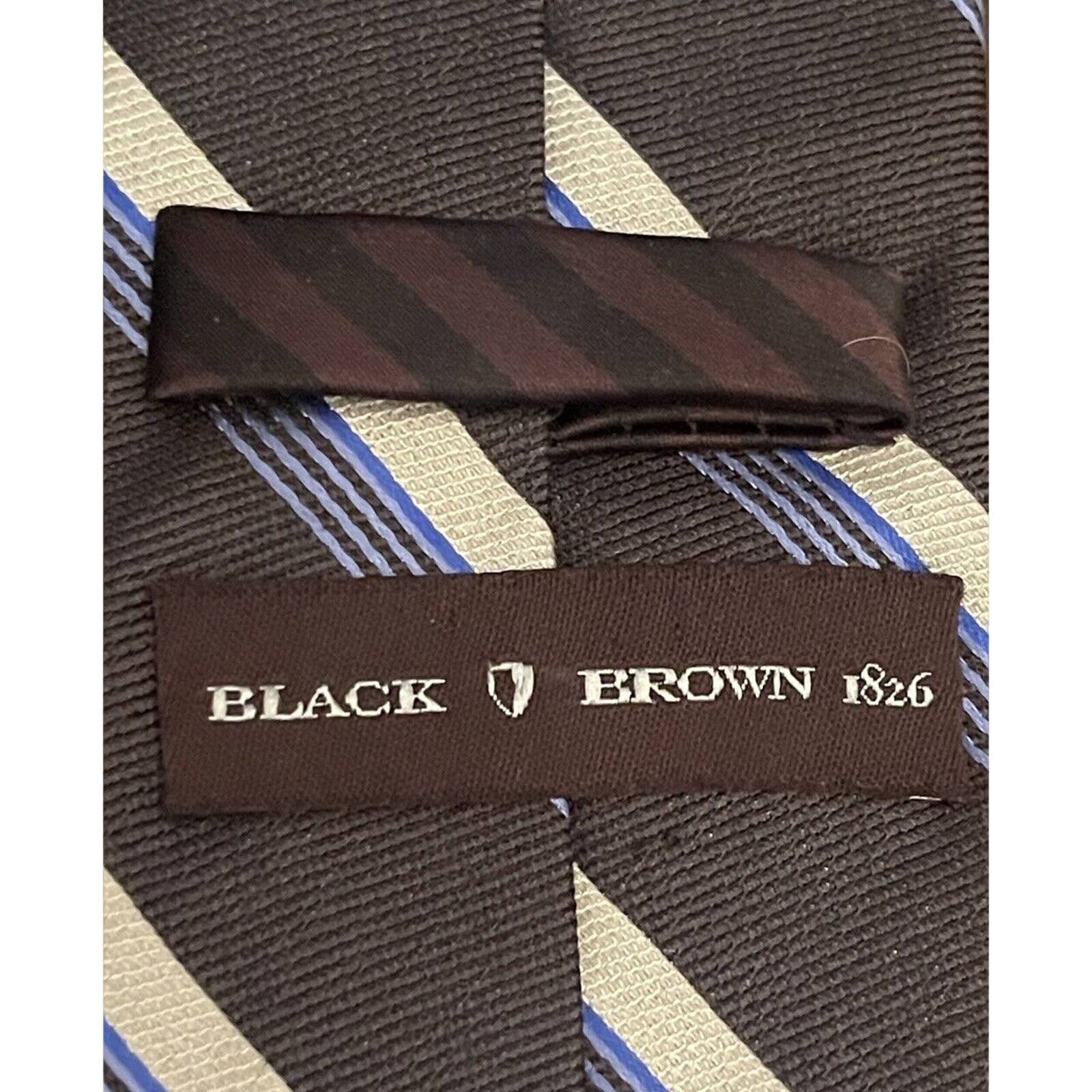 Black Brown 1826 Black Brown 1826 Black Blue 71% Silk 29% Wool Made In China Size ONE SIZE - 8 Thumbnail