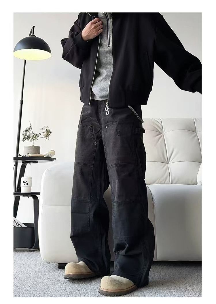 Japanese Brand × Vintage Vintage street double knee distressed lumberjack jeans Size US 34 / EU 50 - 5 Thumbnail