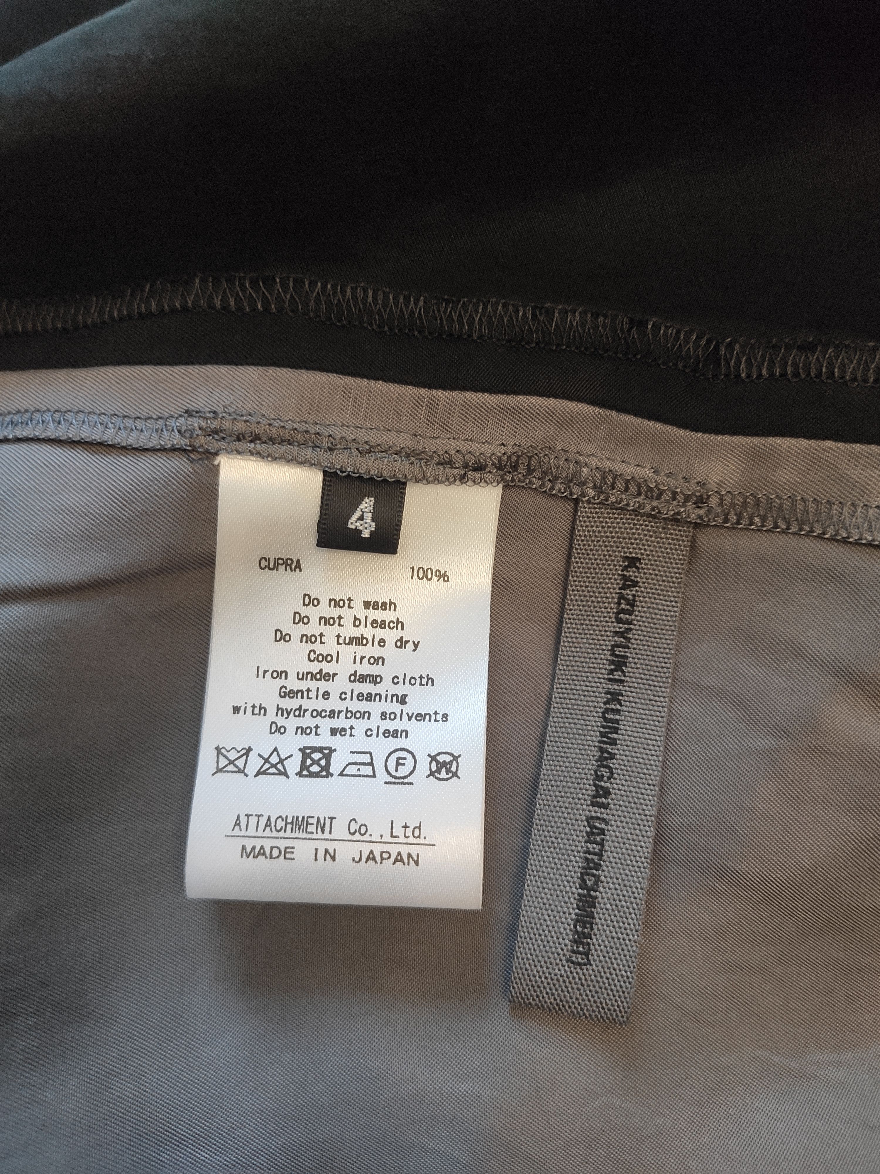 Kazuyuki Kumagai Attachment NEW! Cupra twill shirt SS21.Like Yohji Yamamoto or Sacai Size US L / EU 52-54 / 3 - 10 Thumbnail