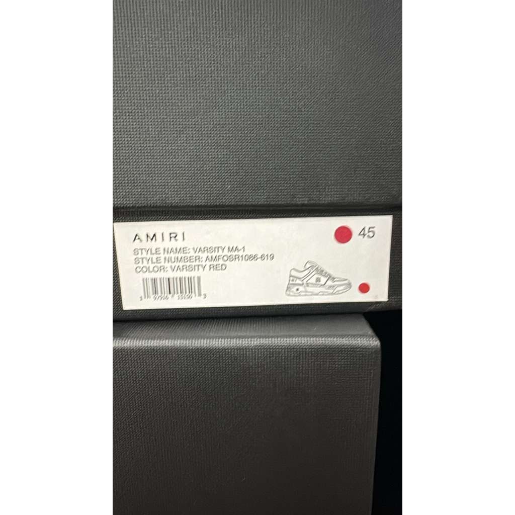Amiri o1rshd1 Q:2 / Varsity MA-1 Sneakers in Red Size US 12 / EU 45 - 20 Thumbnail