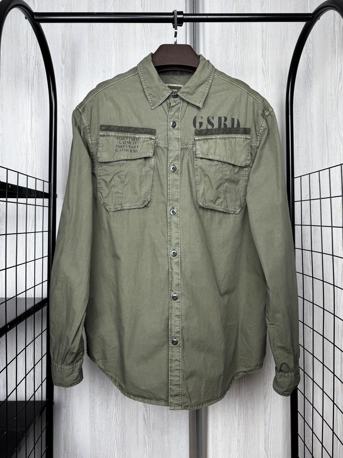 G-Star G-Star Raw Cargo Military Duke Roll-UP Shirt L/S Utility XXL Size US XXL / EU 58 / 5 - 2 Thumbnail