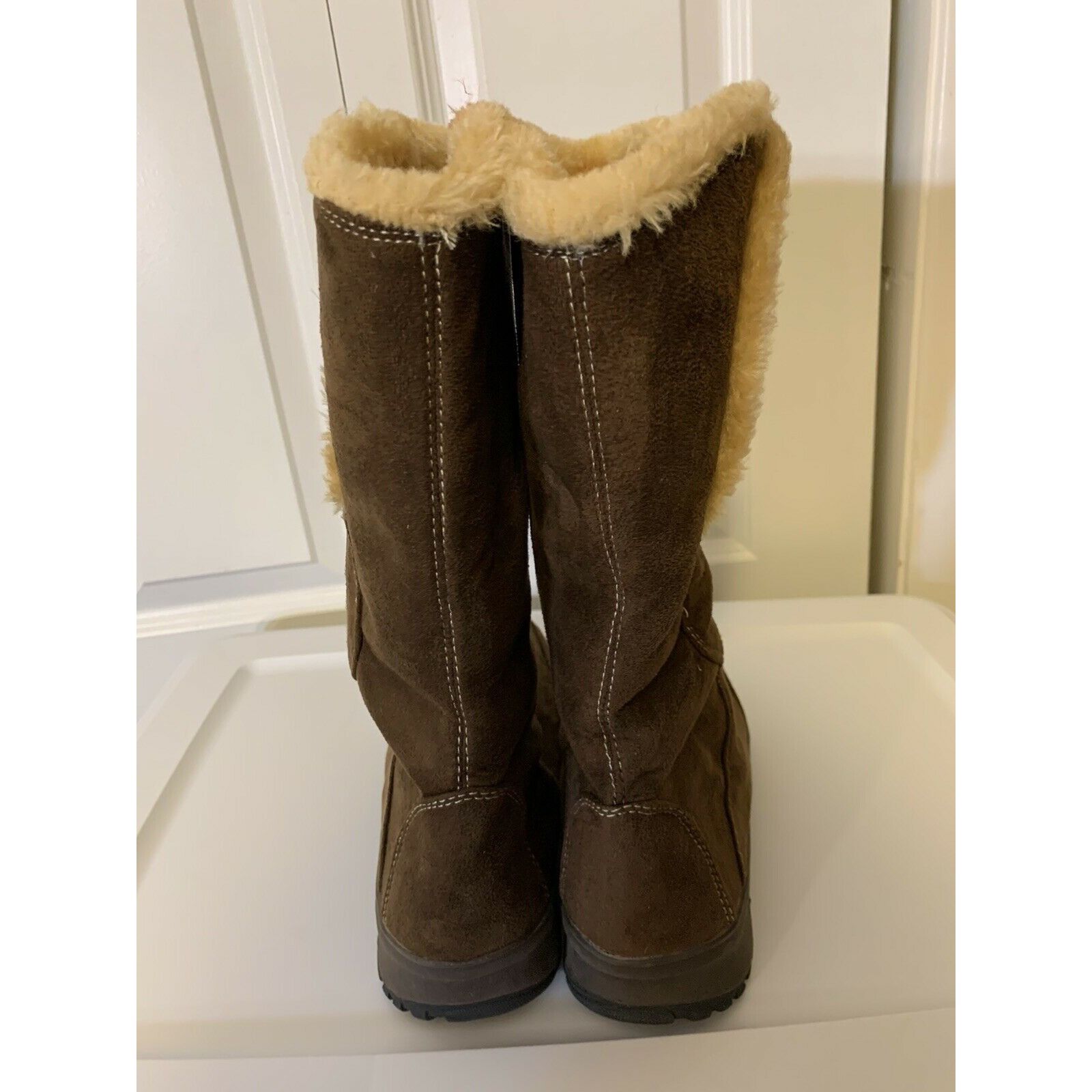 Other Itasca Blitzen Womens sz 9 Brown Suede Winter Warm Fur Lined Size US 9 / IT 39 - 9 Thumbnail