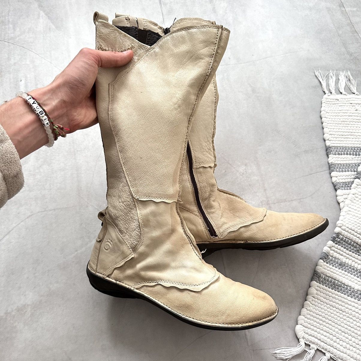Dirk Bikkembergs Japan Patchwork Boxing Biker Boots Shoes As 98 Guidi Vibe Size US 8 / IT 38 - 3 Thumbnail