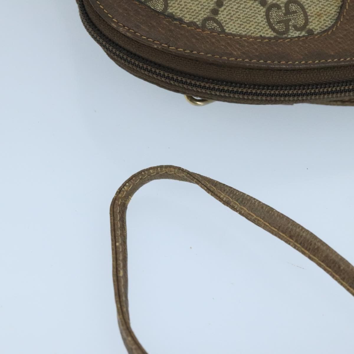 Gucci GUCCI GG Supreme Web Sherry Line Shoulder Bag Beige 904 02 Size ONE SIZE - 8 Thumbnail