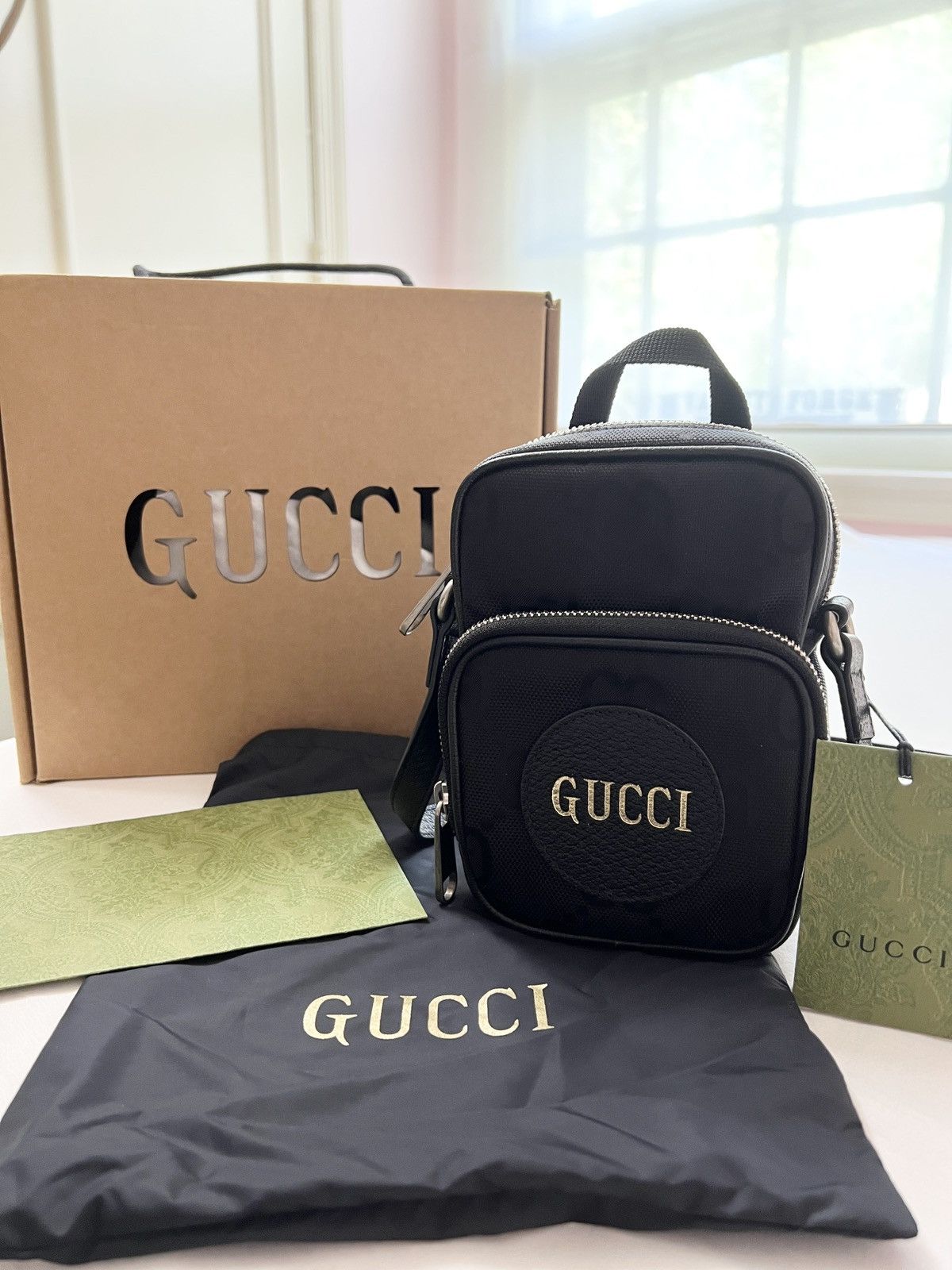 Gucci Off The Grid GG Monogram Nylon Shoulder Bag