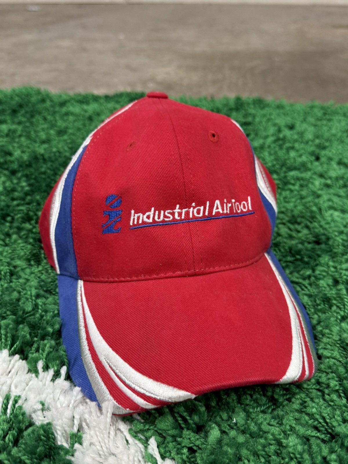 Vintage Vintage Retro Industrial Air Tool Embroidered Dad Panel Hat Size ONE SIZE - 1 Thumbnail