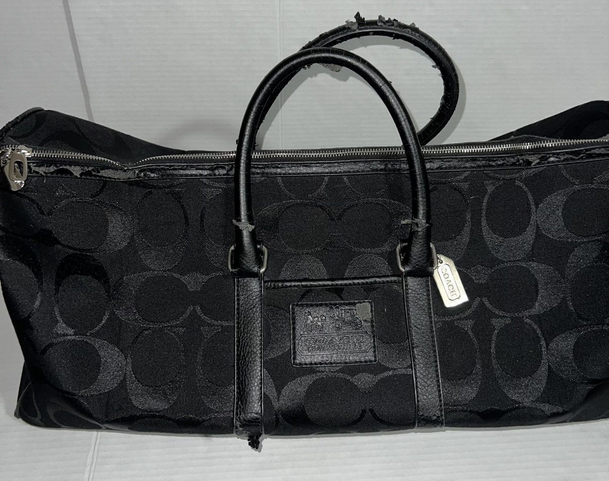 Coach Vintage Coach Jackard Weekender Duffel Canvas Travel Bag Size ONE SIZE - 14 Thumbnail