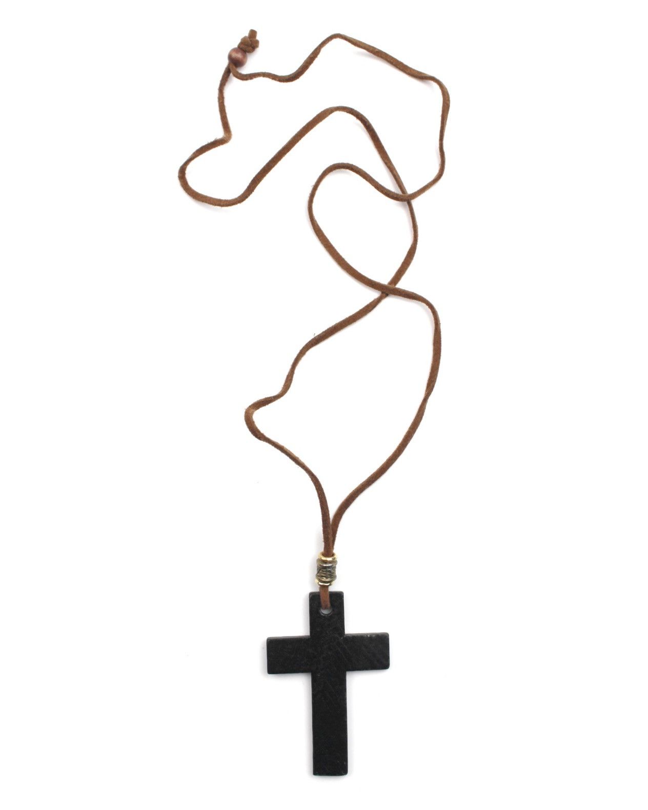 If Six Was Nine 2000S JAPANESE MADE DARK MATTE CRUCIFIX CROSS NECKLACE Size ONE SIZE - 2 Thumbnail