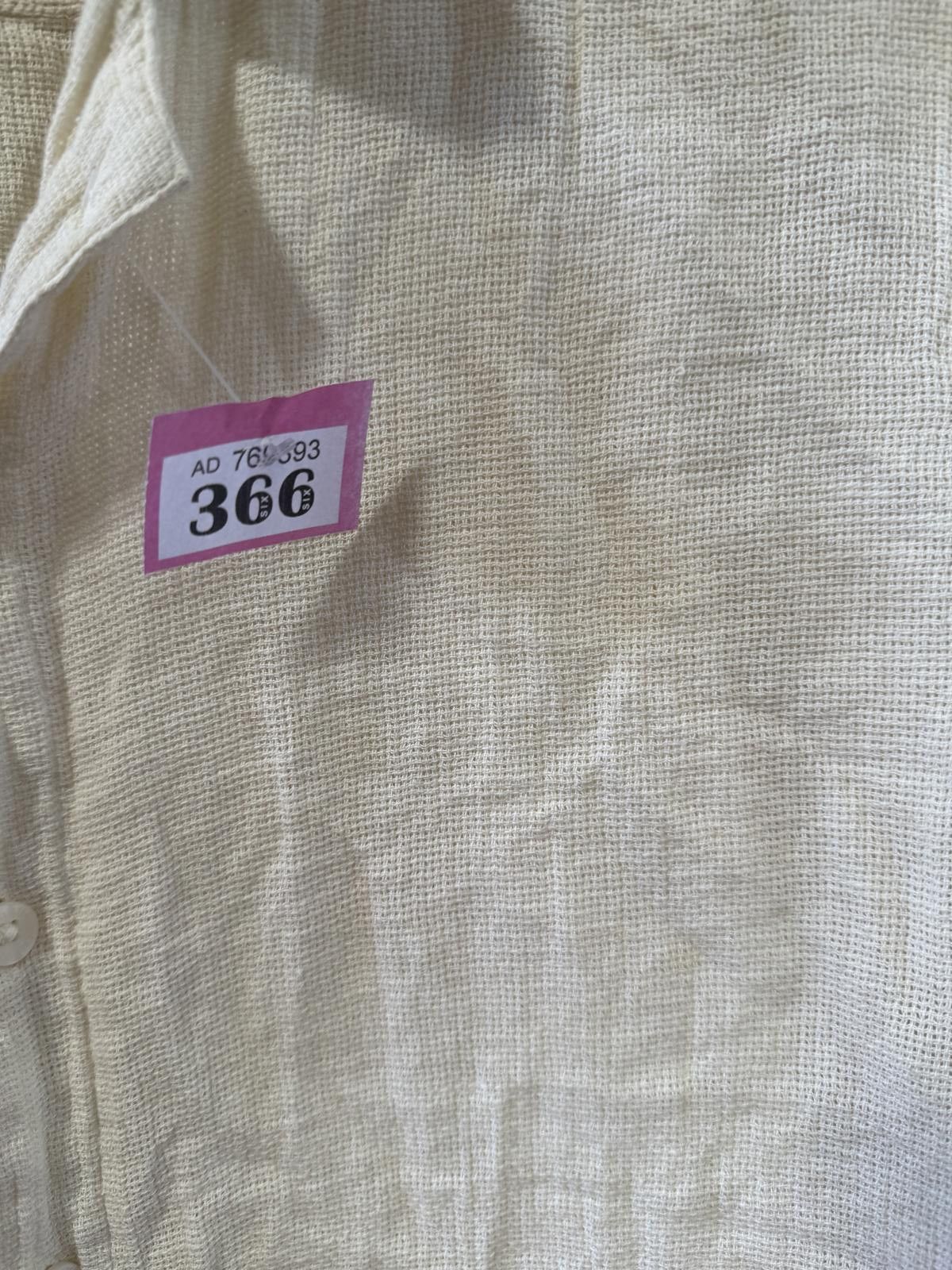Hollister P-366Hollister Men’s Casual Short Sleeve Shirt - Light Cream Size US L / EU 52-54 / 3 - 3 Thumbnail