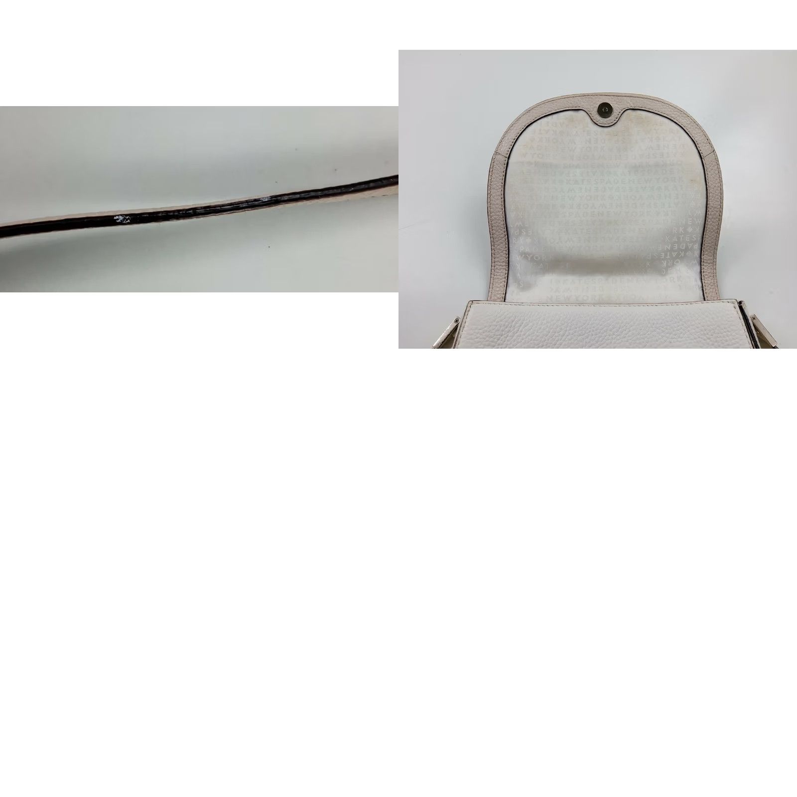 Olive Kate Spade Handbag Purse White Leather Crossbody Shoulder Oliver Street Lilly Women's Size ONE SIZE - 8 Thumbnail
