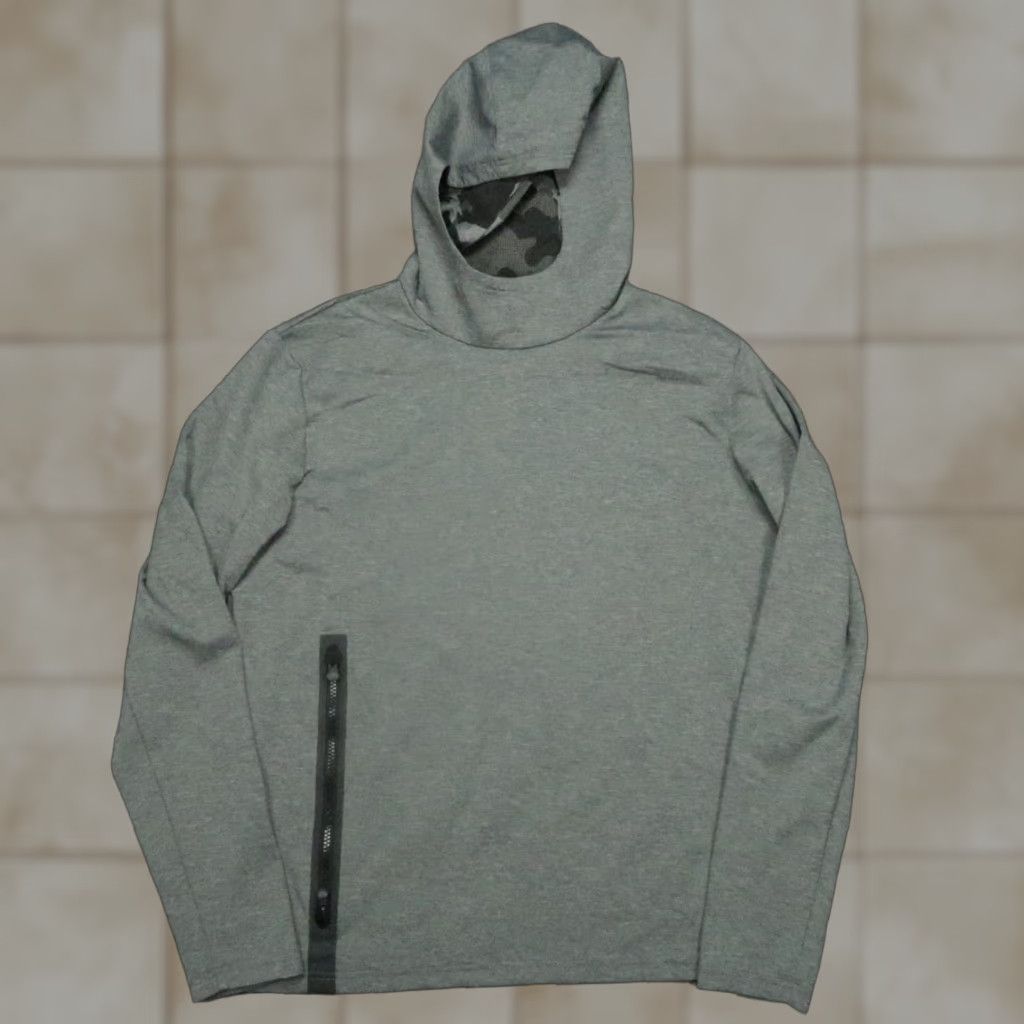 Greyson Hoodie Mens Large Gray Pullover Zip Hooded Pocket Performance