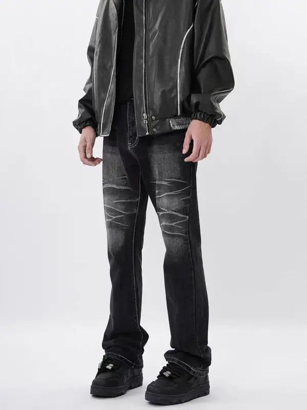 VIBE Vintage black washed corrugated jeans Size US 32 / EU 48 - 3 Thumbnail