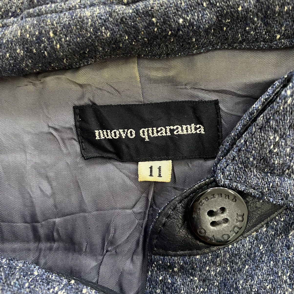 Other NUOVO QUARANTA Italian Designer Button Up Navy Wool Coat Size M / US 6-8 / IT 42-44 - 5 Thumbnail