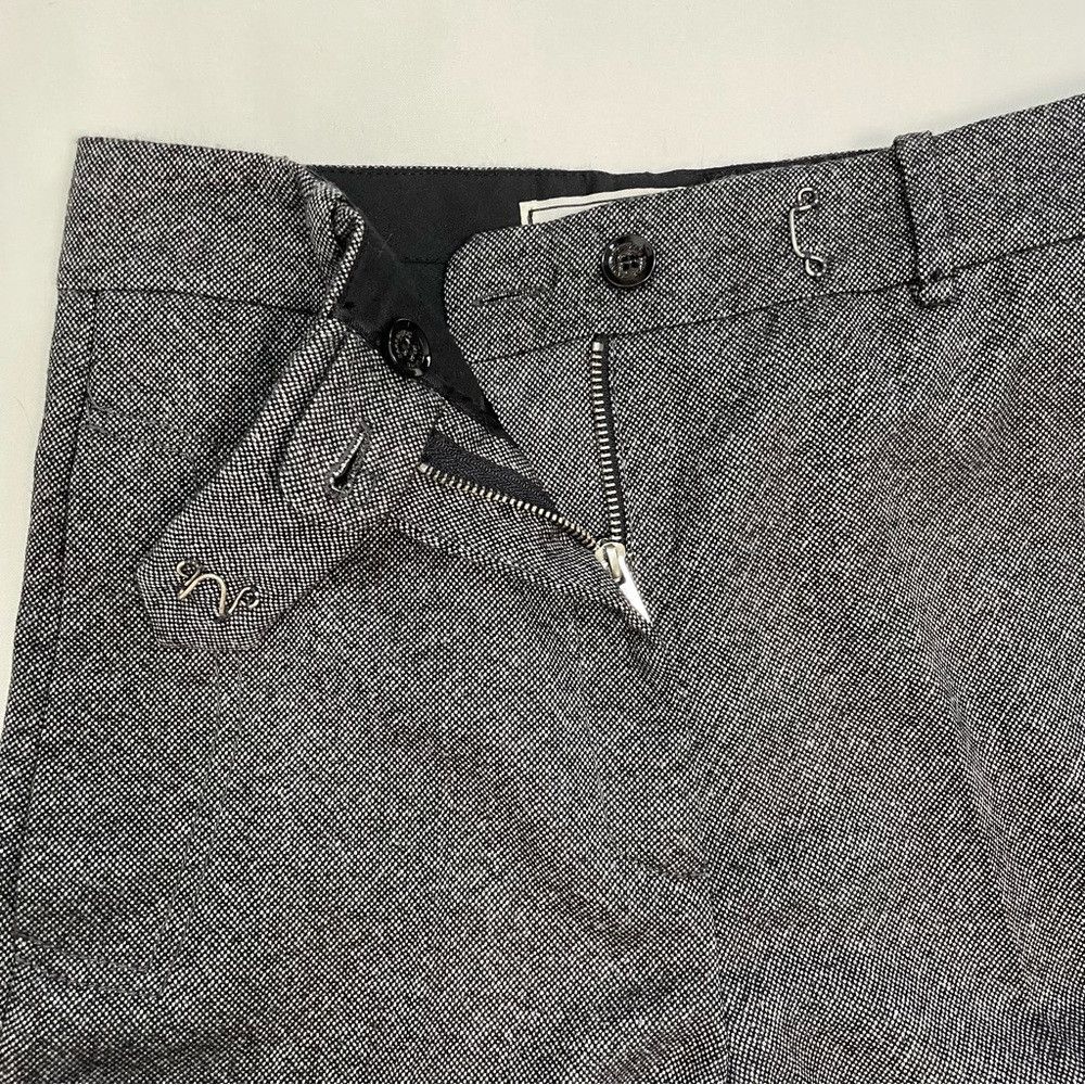 Zara New ZARA SRPLS Surplus Grey Tweed Wool Trousers Size S Size 27" / US 4 / IT 40 - 5 Thumbnail