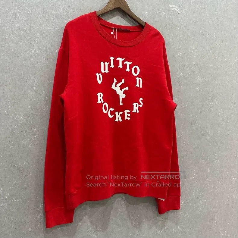Louis Vuitton Louis Vuitton Clock Red Pullover Sweatshirt Size US XL / EU 56 / 4 - 3 Thumbnail
