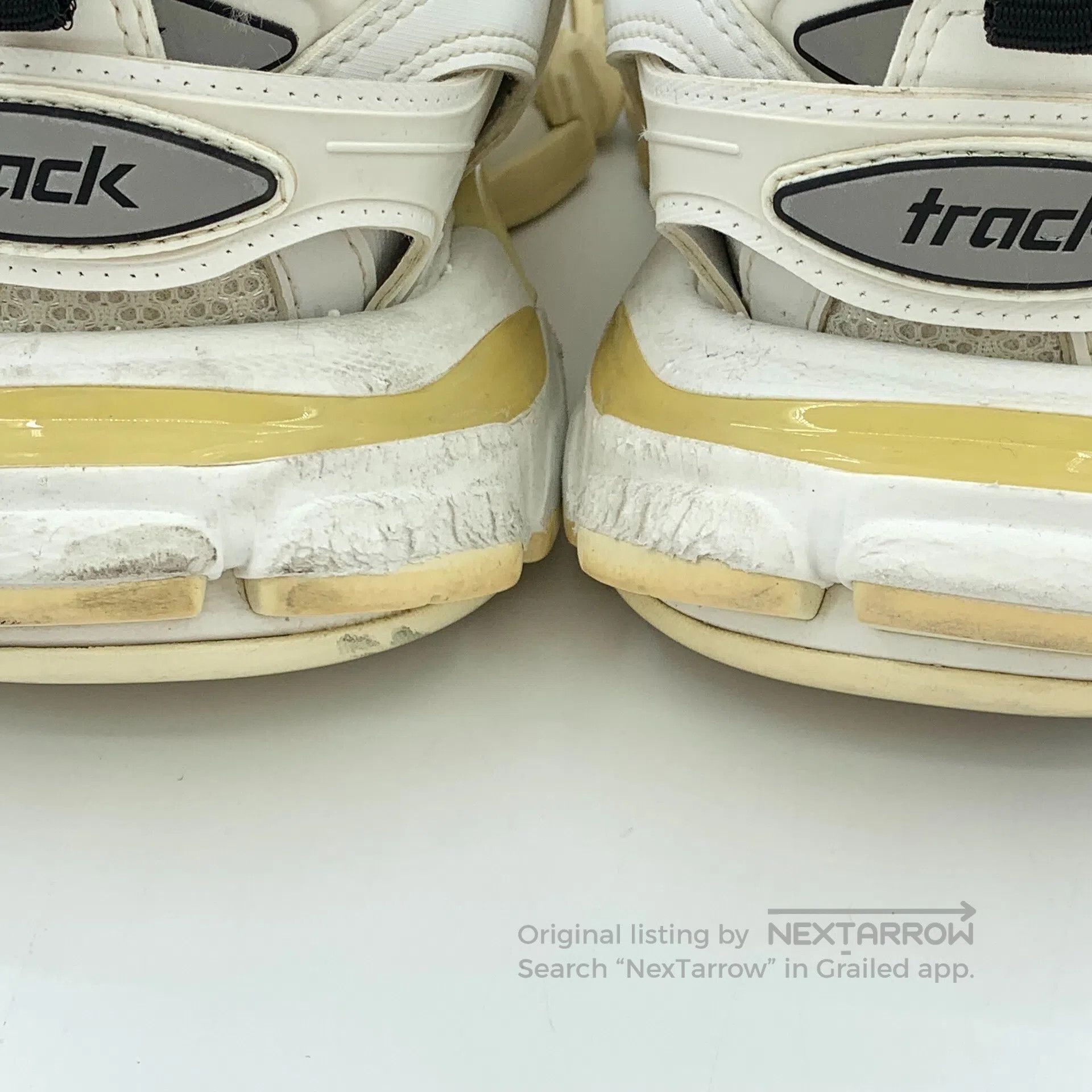 Balenciaga Balenciaga White fabric lace-up casual flat sneakers| Size US 5 / EU 37 - 9 Thumbnail