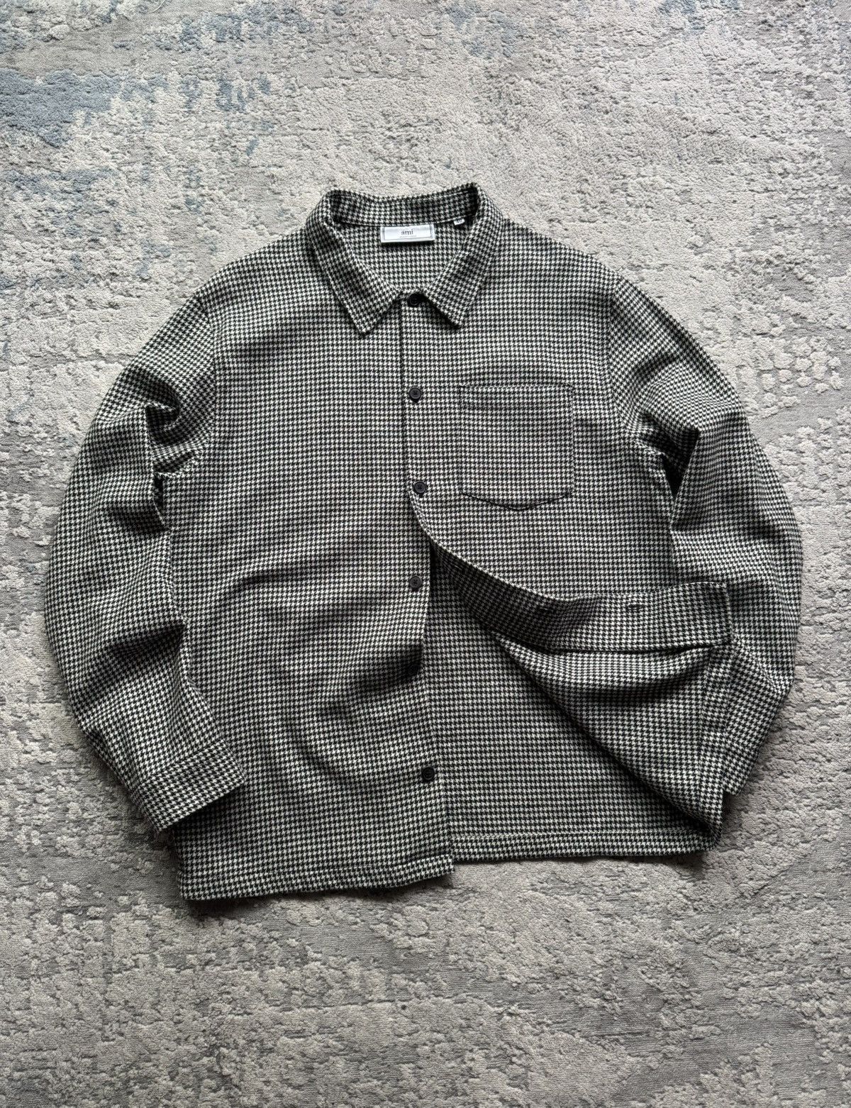 AMI Ami Houndstooth overshirt Size M/L Size US M / EU 48-50 / 2 - 1 Thumbnail