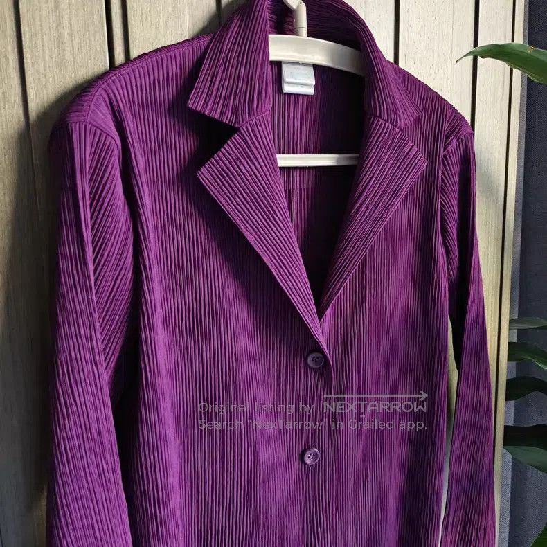 Issey Miyake Issey Miyake Toothpick Pleated Coat Top Size M / US 6-8 / IT 42-44 - 2 Thumbnail