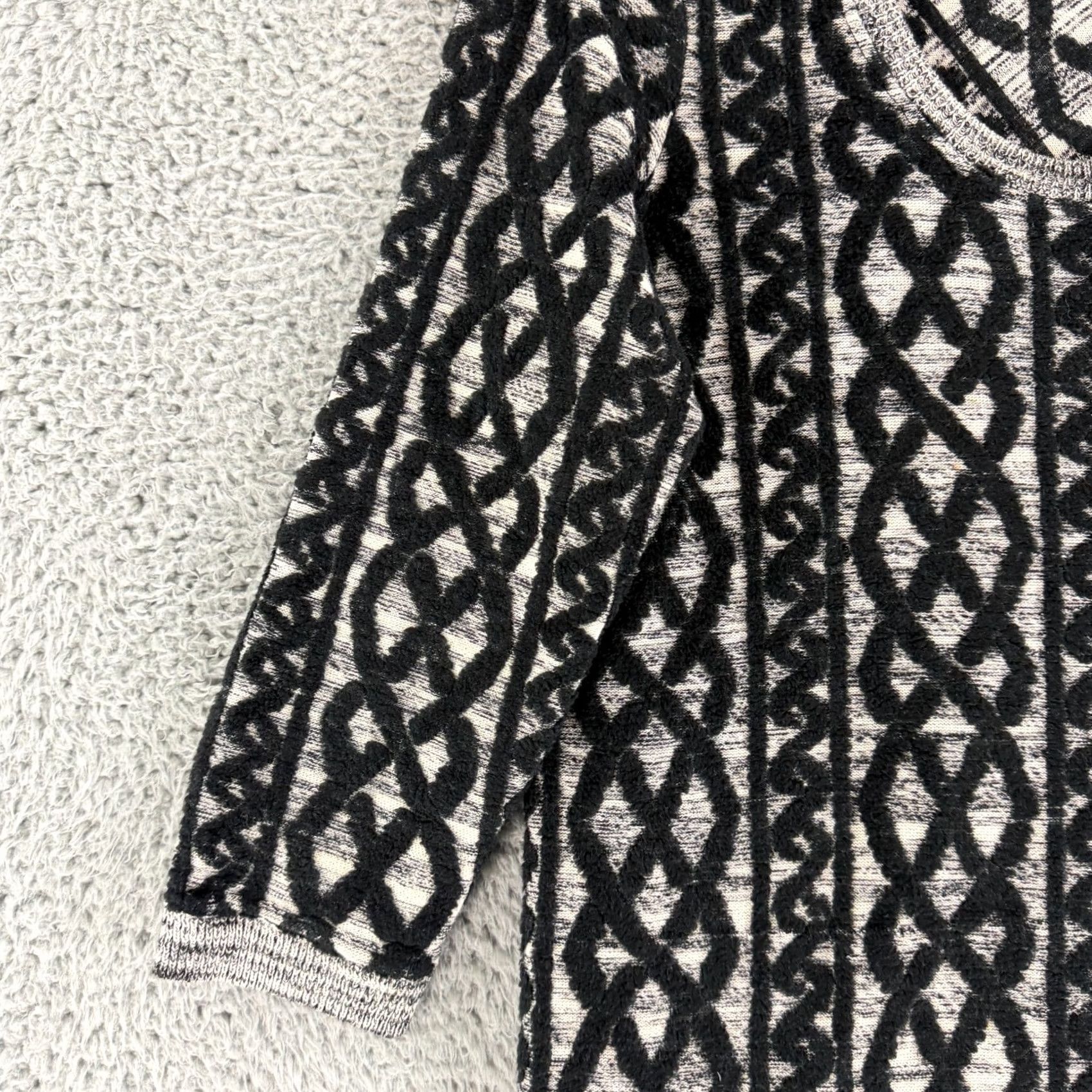 Anthropologie Anthropologie Moth Shaker Stitch Sweater Tunic Dress Womens PM Black Knit Shap e Dress Size M / US 6-8 / IT 42-44 - 2 Thumbnail