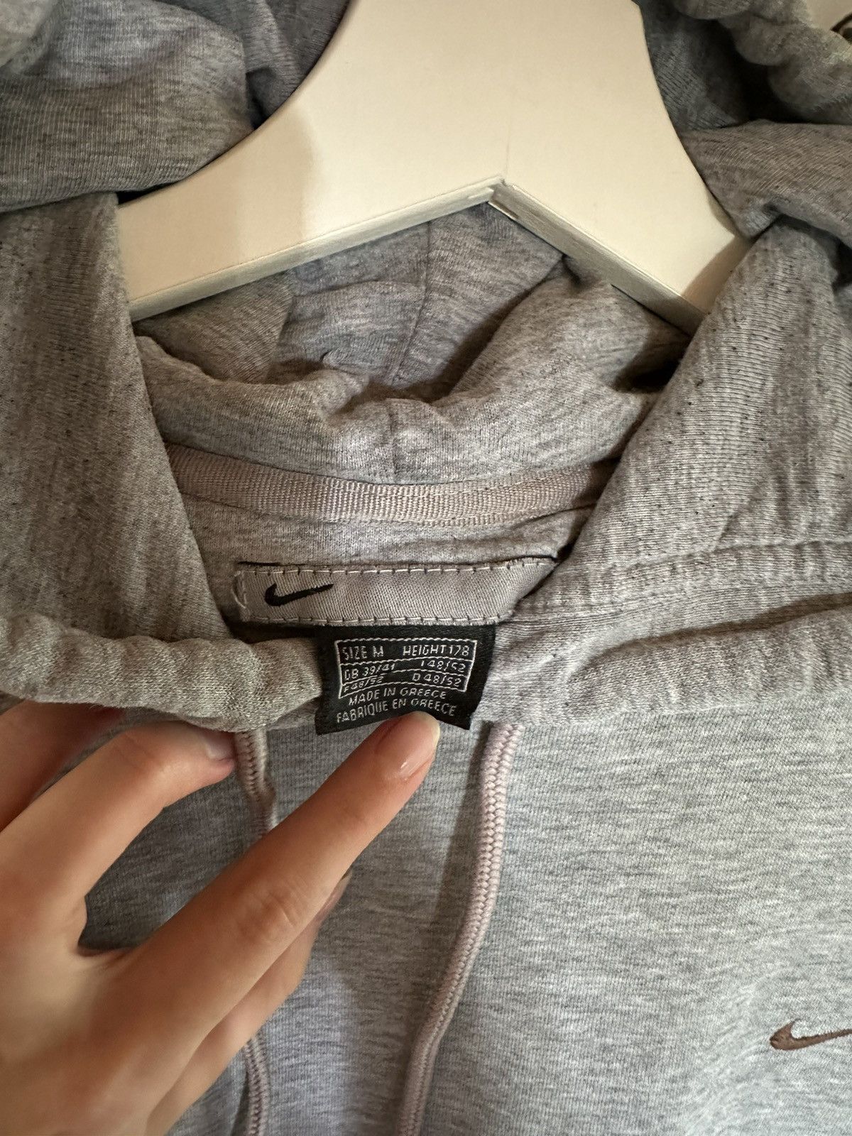 Nike Nike Little Brown Swoosh Vintage hoodie Size US M / EU 48-50 / 2 - 2 Thumbnail