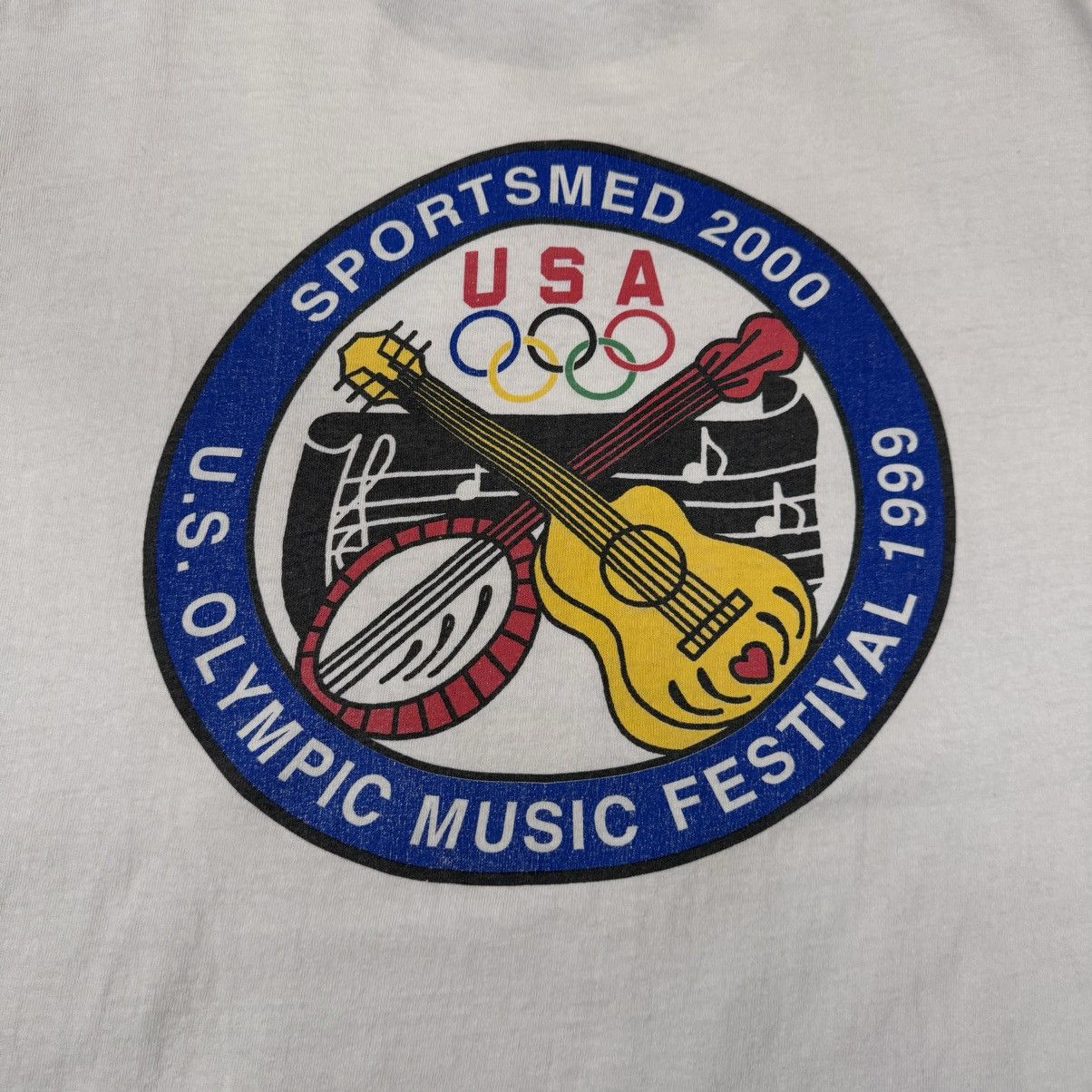 Hanes × USA Olympics × Vintage Vintage USA Olympic Music Festival 90s T-shirt Size US XXL / EU 58 / 5 - 3 Thumbnail