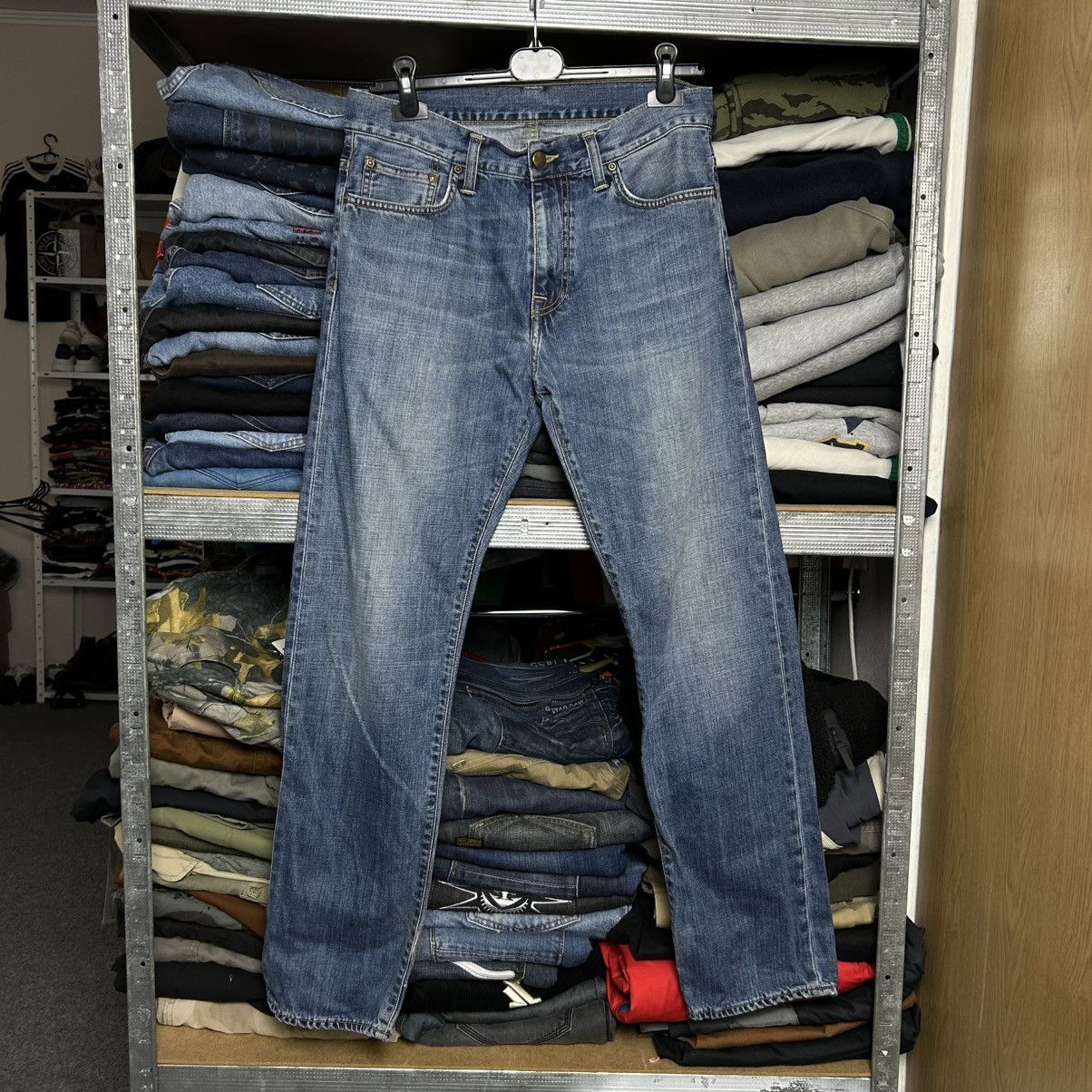Carhartt Vintage Carhartt Patch Logo Wip Streetwear blue denim jeans Size US 32 / EU 48 - 7 Thumbnail