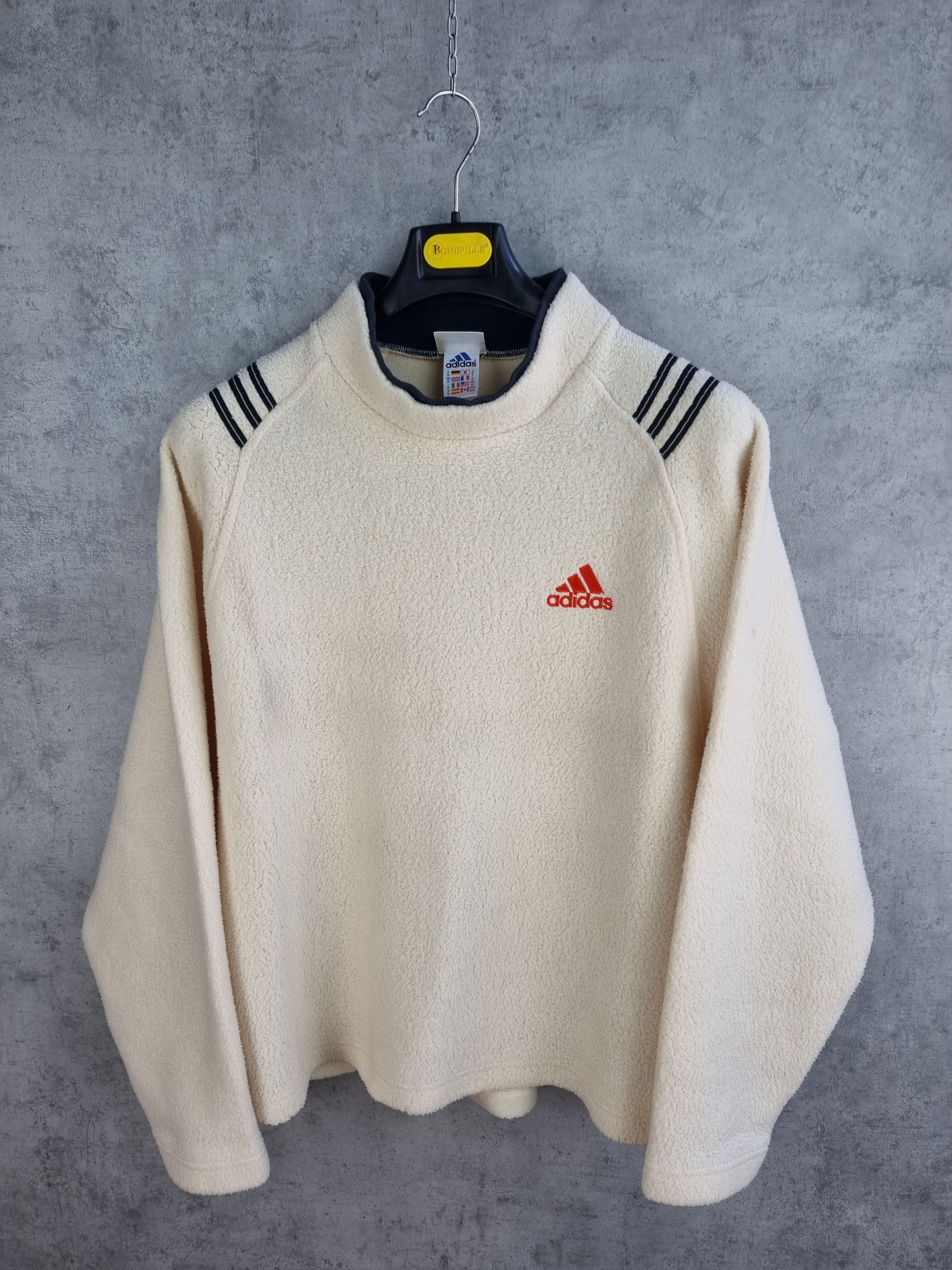 Adidas × Japanese Brand × Vintage 90s Adidas Soft Fleece Oversized Sweat Size US M / EU 48-50 / 2 - 2 Thumbnail