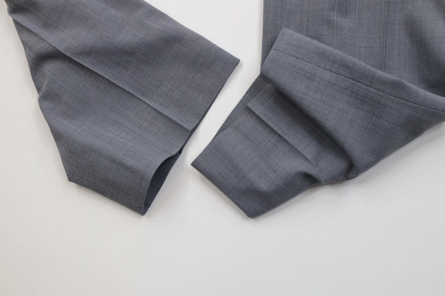 Express Express Slim Fit Chambray Sharkskin Chino Pants Trousers Size US 30 / EU 46 - 7 Thumbnail